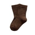 thumbnail image 1 of Generic Socks Toddler Boys Girls Children's Socks Autumn and Winter Padded Thermal Socks Baby Sports Stockings for All Seasons Non-Slip Fashion Casual Breathable ﻿(3-5 Years,Brown), 1 of 4
