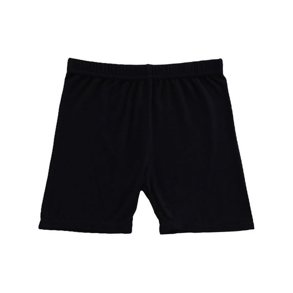 Generic Solid Color Shorts for Toddler Girls Boys House Pants Leggings for Hot Summer Time Holiday Party Beach（5-6 Years Black）