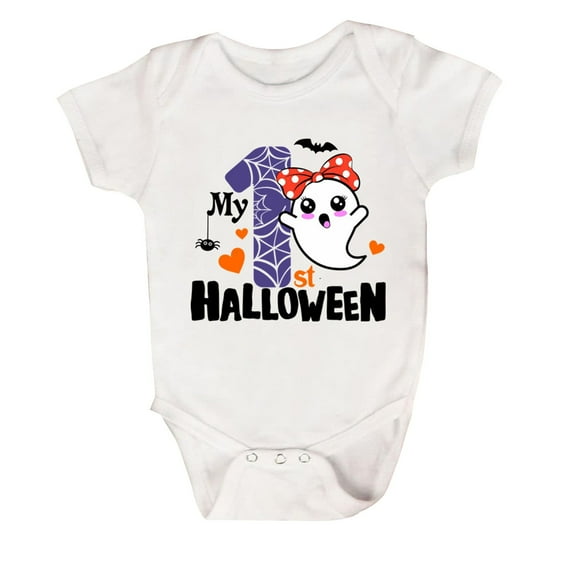 Generic Baby Romper Pure Cotton Short Sleeved Sweatshirt Spring Summer Breathable Comfortable Clothes for Holiday Party Halloween Christmas(18-24 Months Blue)