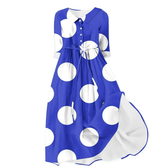 Generic Summer Dresses for Women Casual Crew Neck Sleeveless Floral Print Sundresses Flowy Swing Loose Beach Dress