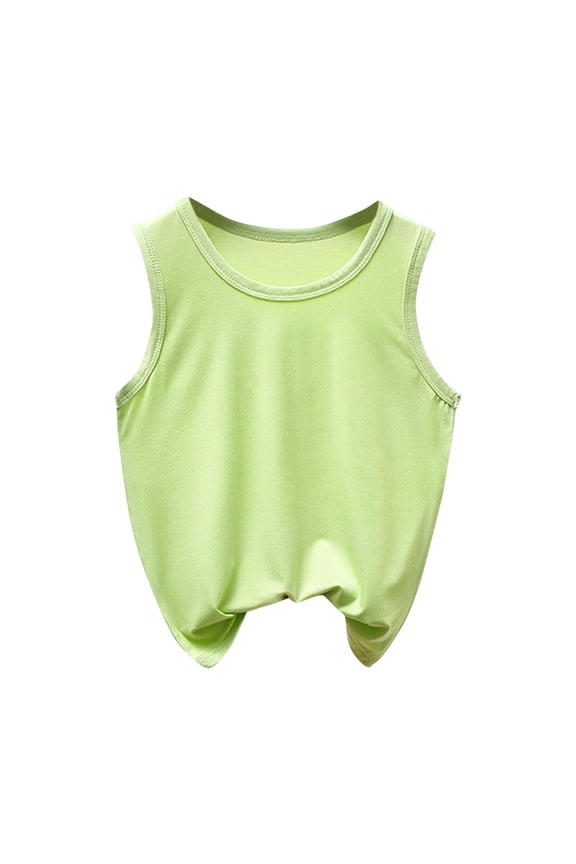 Summer Romper for Baby Boy Girl Sleeveless Bubble Romper Solid Color Oversized T-Shirt Infant Bodysuit for 2-12 Years