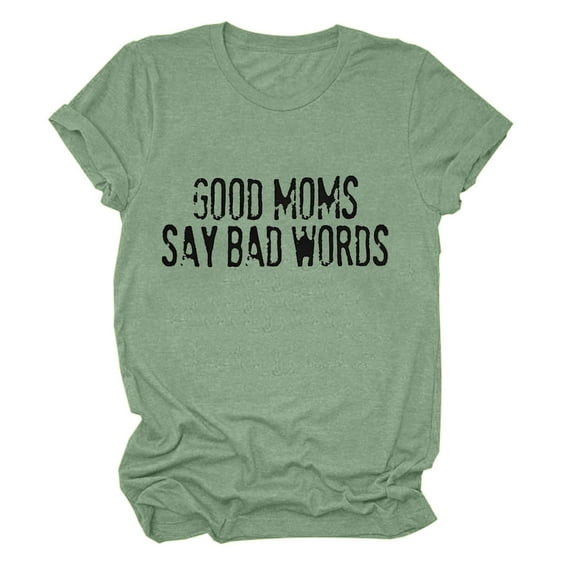 Generic T Shirt Mom Life Short Sleeve Shirts Mama Tshirt Women Funny Graphic Printed Casual Tee Tops