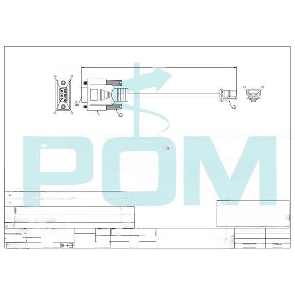 Generic TE MATEnet to D-SUB9 Cable, D-Sub DB9 to MATEnet Connection Cable for Automotive Ethernet Communication Diagnostic Test Debug