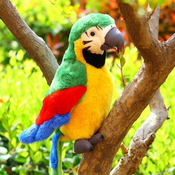 Generic Macaw Parrot Stuffed Animal Plush Toy, Pet Toy Plush Buddy Parrot, Pet Plush Toys for Kids Boys Girls Easter Birthday Gift