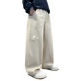 thumbnail image 1 of Generic Teen Boys Sweatpants Wide Leg Baggy Pants Open Bottom Athletic Kid Loose Fit Athletic Joggers Trousers Casual Soft Schoolwear, 1 of 4