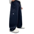 thumbnail image 1 of Generic Teen Boys Sweatpants Wide Leg Baggy Pants Open Bottom Athletic Kid Loose Fit Athletic Joggers Trousers Casual Soft Schoolwear, 1 of 3