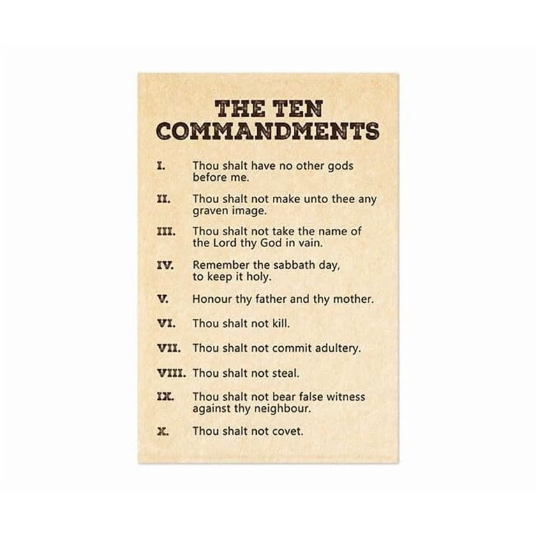 Printable Ten Commandments Rembrandt Moses With The Ten Commandments