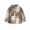 thumbnail image 1 of Generic Toddler Baby Boy Button Down Cardigan Long Sleeve Plaid Flannel Sweater Coat Tops Spring Fall Clothes Autumn Winter Clothes for Home Outdoor Indoor（4-5 Years Green）, 1 of 5