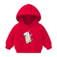 thumbnail image 1 of Generic Toddler Baby Girls Boys Cartoon Hoodie Sweatshirt Pullover Tops for Halloween Christmas Holiday Party （3-4 Years Red）, 1 of 3