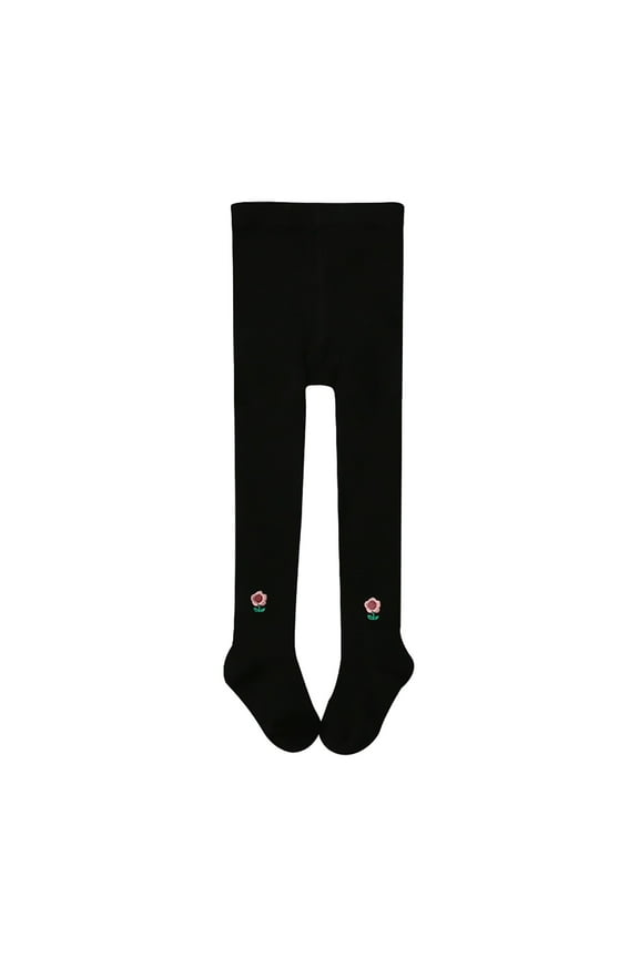 Toddler Baby Kid Girl Cute Pants Bow Stockings Cartoon Bear Warm Panty Hose Soft and Elegant Pants Trousers（1-3 Years Black）