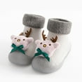 thumbnail image 1 of Generic Toddler Baby Kids Girls Boys Christmas 3D Slipper Socks Shoes Prewalker Autumn Winter Clothes for Holiday Party Christmas （3-6 Months Yellow）, 1 of 6