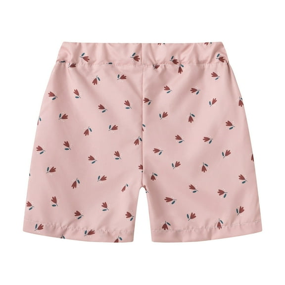 Generic Toddler Boys Girls Summer Leisure Vacation Cute Printing Beach Pants Fashion Sports Shorts for Home Holiday Party Leisure （3-4 Years Pink）