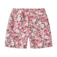 thumbnail image 1 of Generic Toddler Boys Girls Summer Leisure Vacation Cute Printing Beach Pants Fashion Sports Shorts for Home Holiday Party Leisure （8-9 Years Pink）, 1 of 8
