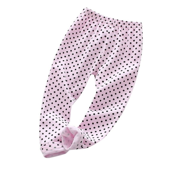 Generic Toddler Children Baby Girls Polka Dot Pants Leggings Trousers Clothes Outfits Comfortable and Soft(4-5 Years Pink)