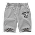 thumbnail image 1 of Generic Toddler Children Boys Pull On Numbers Prints Pockets Sports Casual Pants Shorts for Hot Summer Time Holiday Party Beach （5-6 Years Gray）, 1 of 3