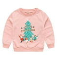 thumbnail image 1 of Generic Toddler Children Fall Winter Crewneck Pullover Christmas Long Sleeve Cute Printed Letter Hoodie Top Sweatshirt Outwear for Merry Christmas Home Daily（12-18 Months Beige）, 1 of 6