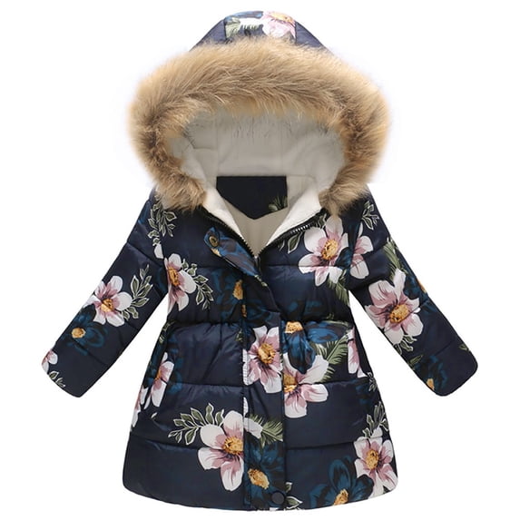 Generic Toddler Christmas Sweater Baby Girls Boys Winter Long Sleeve Floral Thick Warm Jacket Hooded Windproof Coat for Fashion Casual Breathable Outfit Sets(6-7Years,Black)