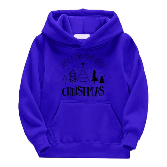 Generic Toddler Funny Christmas Shirts For Girl And Boys Long Sleeve Graphic Pullover Tops Oversized Crewneck Christmas Sweatshirts Girls' Contemporary Hooded Sweatshirt