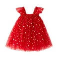 thumbnail image 1 of Generic Toddler Girls Christmas Clothes Tutu Dress Baby Sleeveless Layered Tulle Dress Little Girl Dresses Xmas Casual Party Outfit(3-6 Months,E), 1 of 4