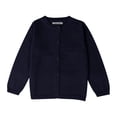 thumbnail image 1 of Generic Toddler Kid Boys Girls Clothes Knitted Colorful Solid Sweater Cardigan Coat Tops for Casual Soft Comfortable Clothing(2-3 Years,Navy), 1 of 9