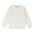 thumbnail image 1 of Generic Toddler Kid Boys Girls Clothes Long Sleeve Crew Neck Knitted Colorful Solid Sweater Cardigan Coat Solid Casual Tops(6-7 Years,White), 1 of 8