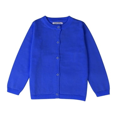 Generic Toddler Kid Boys Girls Knitted Colorful Solid Sweater Cardigan Girls Cardigan Sweater Boys Girls Long Sleeve School Uniforms Toddler Kids Knit Button Jacket Outwear Tops