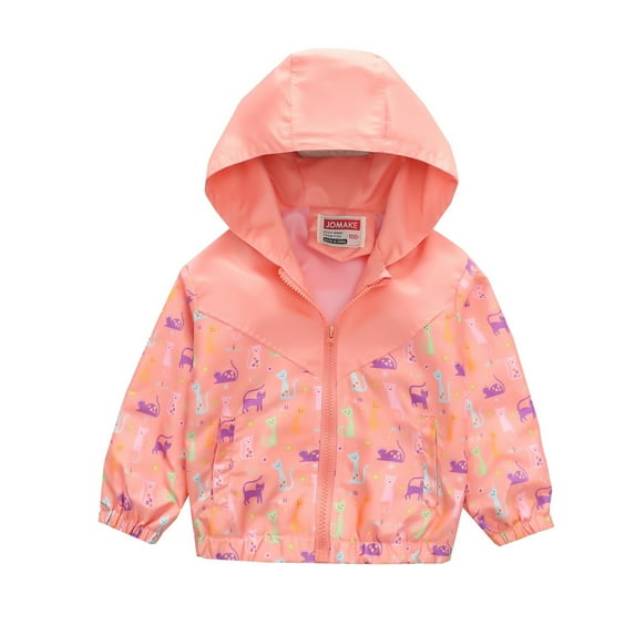 Generic Toddler Kids Baby Boys Girls Cartoon Dinosaur Rainbow Camouflage Zip Windproof Jacket Hooded Trench Lightweight Kids Coats Windbreaker Casual Outerwear Winter Coats For Kids With Hooded