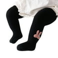 thumbnail image 1 of Generic Toddler Kids Baby Girls Knitted Warm Full Leggings Pantihose Stretchy Basic Pants Spring Summer Pantyhose Spring Summer Autumn Clothes for Holiday Party Leisure（2XL Black）, 1 of 5