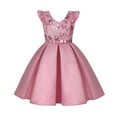 thumbnail image 1 of Generic Toddler Kids Girls Prints Sleeveless Party Court Style Dress Princess Clothes Party Dresses A Line Wedding Pageant Dresses Princess Birthday Party Ball Gown(3-4 Years,Pink), 1 of 7
