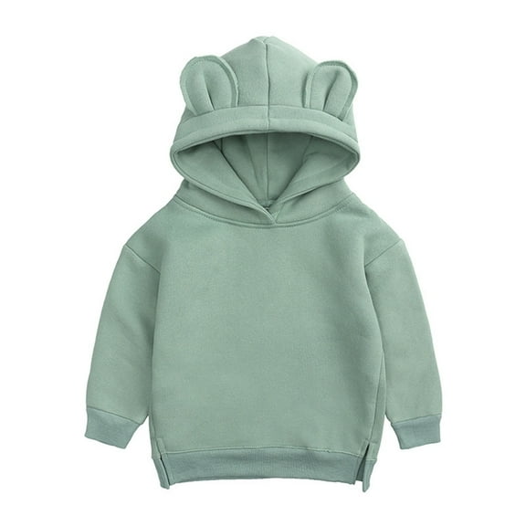 Generic Kid's Trendy Sweatshirts Toddler Tops Boys Hoodie Pullover Girls Solid Baby Boy Top for Fashion Casual Breathable Lightweight Pullovers(2-3 Years,GN1)
