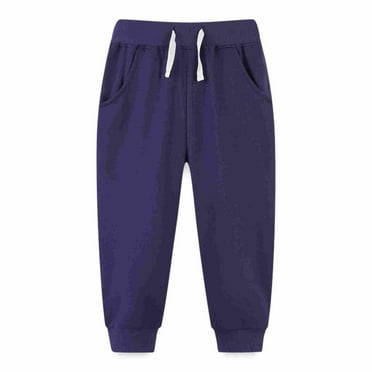 Generic Toddler Youth Boy Girl Pants Boys Little Child Autumn Solid Color Drawstring Sweatpants Long Pants Boy Girl Baseball Sports Pants Trendy Jogger Sweatpants