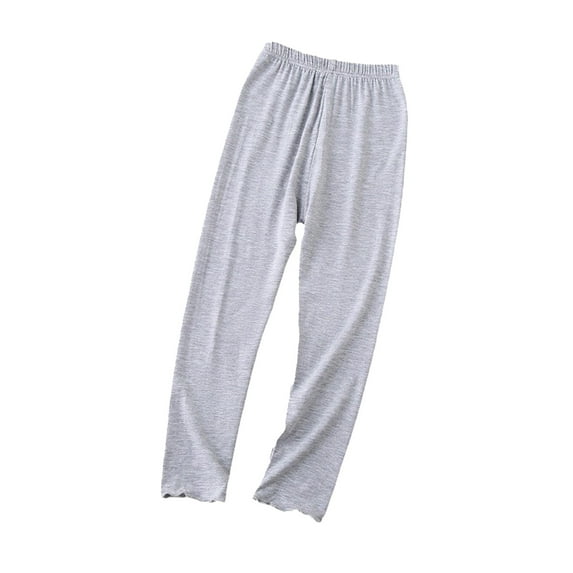 Generic Toddler Youth Girl Pants Girls Spring and Autumn Thin Solid Color Wooden Ear Bottoming Pants Boy Girl Baseball Sports Pants Trendy Jogger Sweatpants