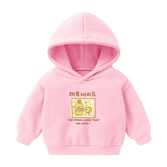 Generic Tops Boys Cartoon Pullover Hoodie Sweatshirt Toddler Girls Baby Girls Tops for Halloween Christmas Holiday Party ๏ผ5-6 Years Pink๏ผ