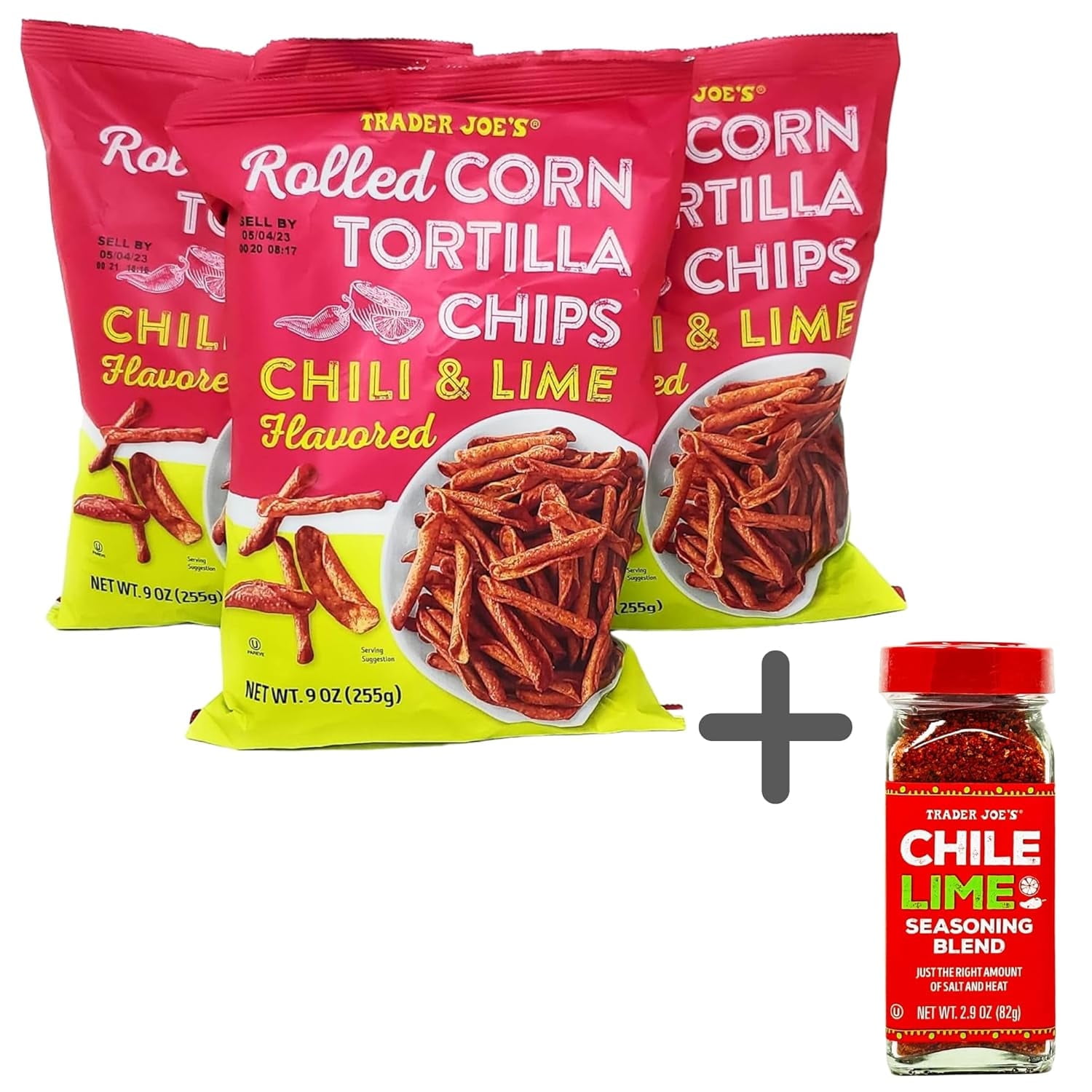 Generic Trader Joe's Rolled Corn Tortilla Chips Chili Lime
