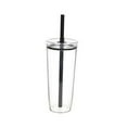 thumbnail image 1 of Generic Tumbler with Lid and Straw, Leak Proof and Double Wall Insulated Reusable Plastic Cups,Travel Reusable Iced Coffee Cup, 1 of 1