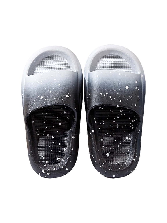 Unisex Kids Toddler Slippers Boys Girls Shoes Slides Quick Drying Sandals House Bathroom Shower Lightweight Slides