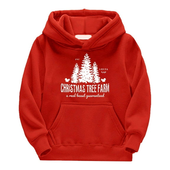 Generic Unny Christmas Sweatshirts For Boy&girls Long Sleeve Graphic Pullover Tops Oversized Crewneck Christmas Hoodie
