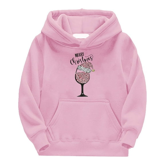 Generic Unny Christmas Sweatshirts For Boy&girls Long Sleeve Graphic Pullover Tops Oversized Crewneck Christmas Hoodie