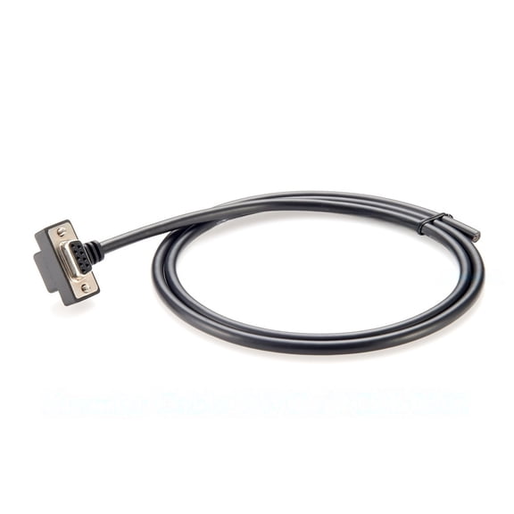 Generic Up/Down Angle Low Profile DB9 RS232 Serial Cable Right Angle Space-Saving D-Sub 9 Pin Female to Open-Ended Bare Wire for PLC