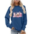 thumbnail image 1 of Generic Valentines Day Shirts Women Plaid Love Heart Valentines Day Sweatshirts Raglan Tops, 1 of 5