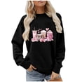 thumbnail image 1 of Generic Valentines Day Shirts Women Plaid Love Heart Valentines Day Sweatshirts Raglan Tops, 1 of 5