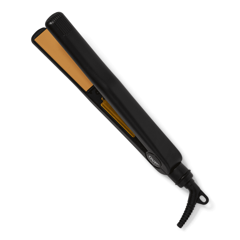 Generic Value Products Black Ceramic 1 Flat Iron Dual Voltage Auto Shut Off 9 Tangle Free Cord Professional Grade Walmart