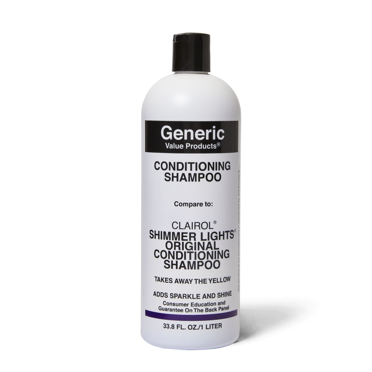 GVP Purple Shampoo for Blonde Hair 33.8oz Compare to Clairol Shimmer Lights Walmart