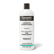 Generic Value Products Leave-In Conditioner, Sulfate Free, Paraben Free, Gluten free, Smoothes and Detangles Unruly Hair, Adds Moisture and Strength, Enhances Shine, 33.8 Oz