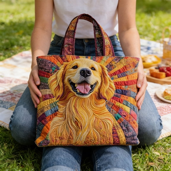 Generic Vintage Quilted Tote Bag Women Lightweight Travel Bag Purse Cotton Shoulder Tote Bag For Shopping Grocery & Beach Bag