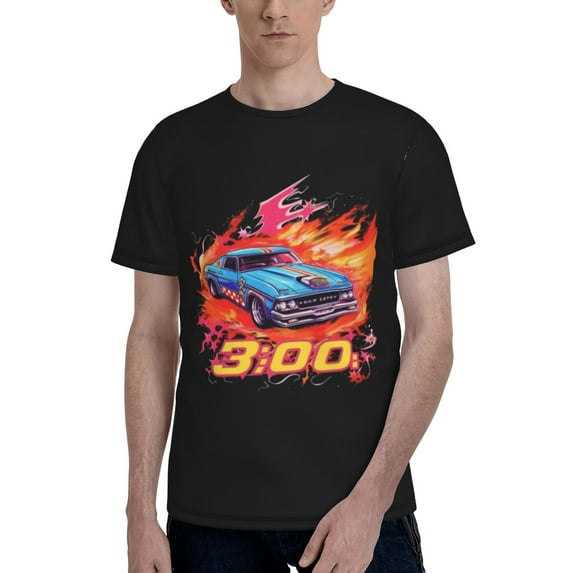 Generic Vintage Racing Men's Graphic T-Shirt Black