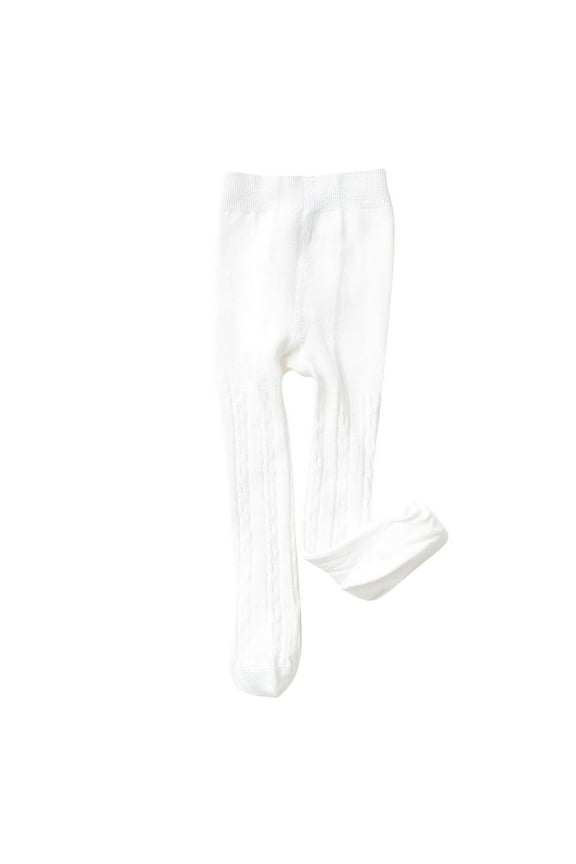 Walmart Christmas Sweaters for Kids Baby Girls Tights Toddler Cable Knit Warm Leggings Seamless Stretchy Stockings Pantyhose Winter Socks ﻿3-4 YearsWhite