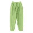 thumbnail image 1 of Generic Walmart Deals Toddler Clothing Boys Girls Long Pants with Pocket Autumn/Winter with Plush Straps Children's Casual Pants Party Birthday School (6-7 Years,Mint Green), 1 of 5