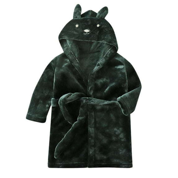 Generic Walmart Toddler Christmas Sweater Kids Baby Boys Girls Hooded Warm Flannel Towel Bathrobe Soft Pajamas Sleepwear for Fashion Breathable Clothing 9-10 YearsGreen