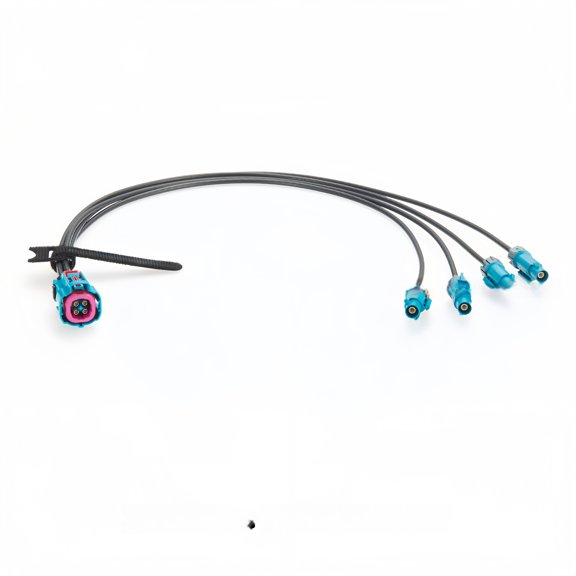 Generic Waterproof 4-In-1 Mini FAKRA RF Coaxial Cable, Quad HFM Mini FAKRA Extension Cable for FPD-Link III and GMSL2 Camera